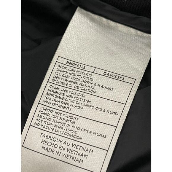 NIKE Sportswear All Black Duck Down Puffer Jacket Kids Coat XL (16-18) Women's L - Picture 5 of 7